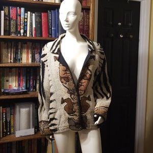 Sugar Street Weavers 3 button Tapestry jacket